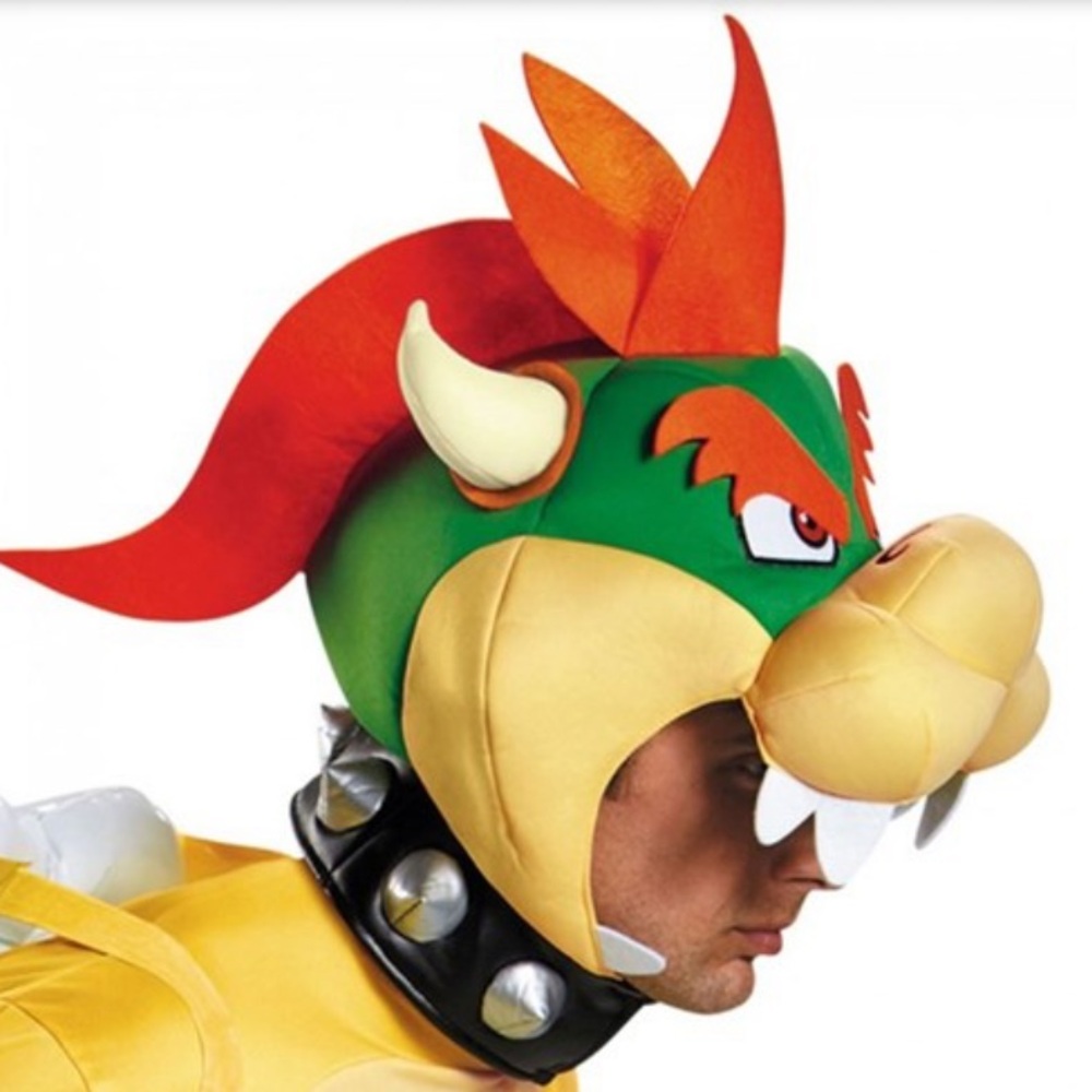 Super Mario Nintendo Bowser accessory headpiece NEW Halloween costume mario
